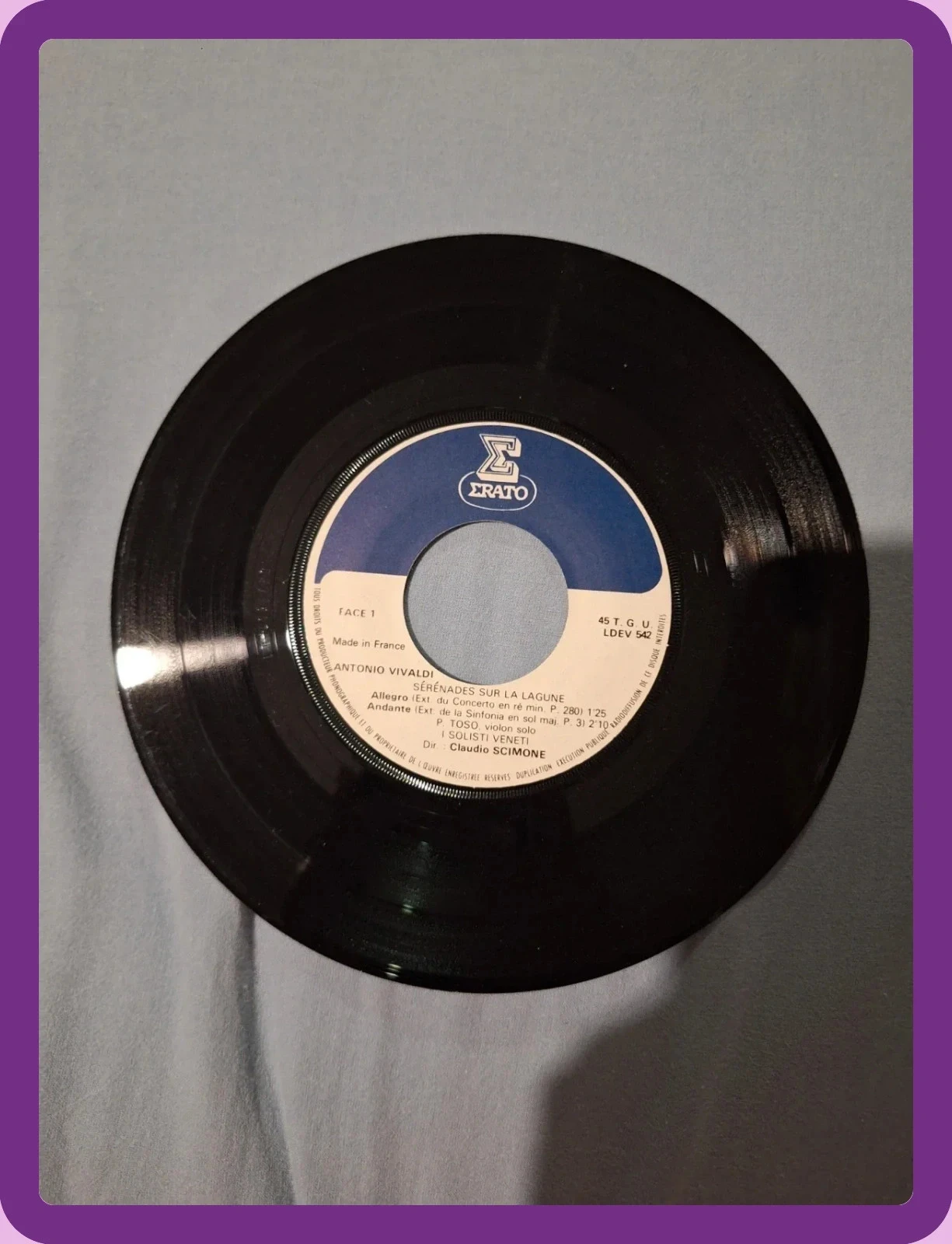 Vinil 45 Voltas Música Clássica Antiga – photo 4